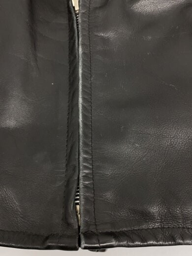 商品画像：シングルライダースジャケット/40/牛革/BLK/AT641P 7