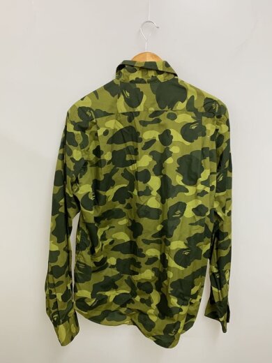 画像：A BATHING APE長袖シャツ/L/コットン/KHK/カモフラ2