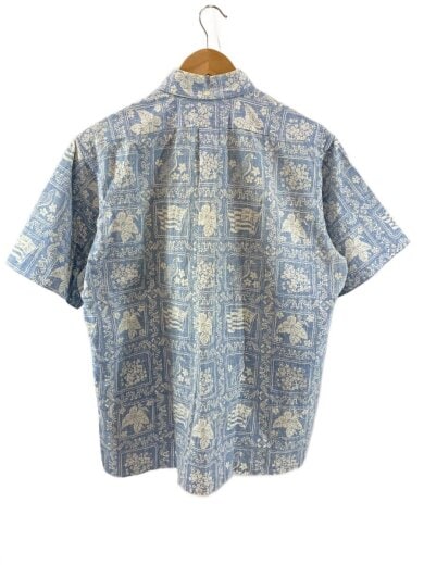 商品画像：半袖シャツ/L/コットン/BLU/総柄 2
