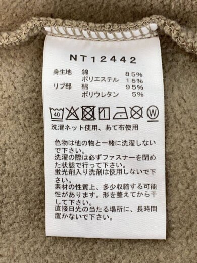 商品画像：ジップパーカー/L/コットン/KHK/NT12442 4