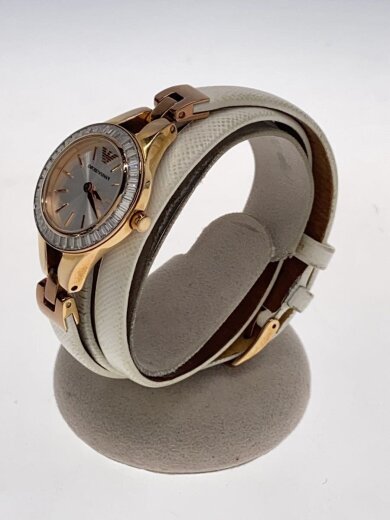 画像：EMPORIO ARMANI腕時計/アナログ/レザー/WHT/WHT/AR-73652