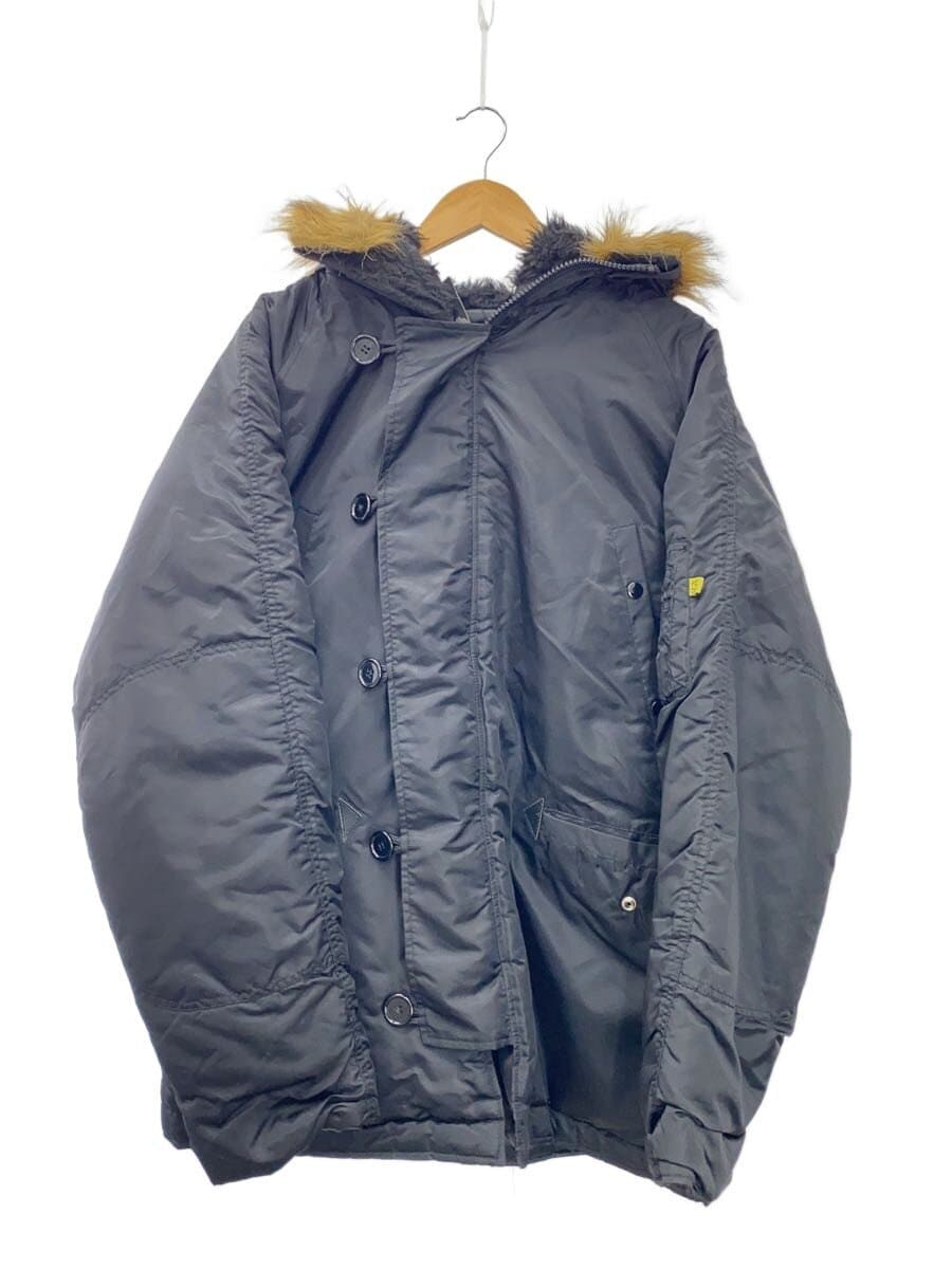 ALPHA INDUSTRIES / フライトジャケット/L/ナイロン/BLK/無地/N-3B