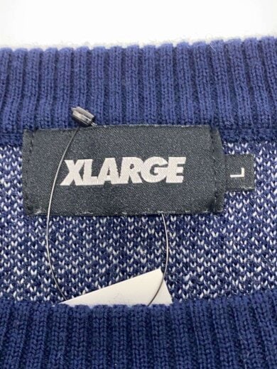 商品画像：ニット・セーター(厚手)/L/ウール/NVY/無地/101214015001 3