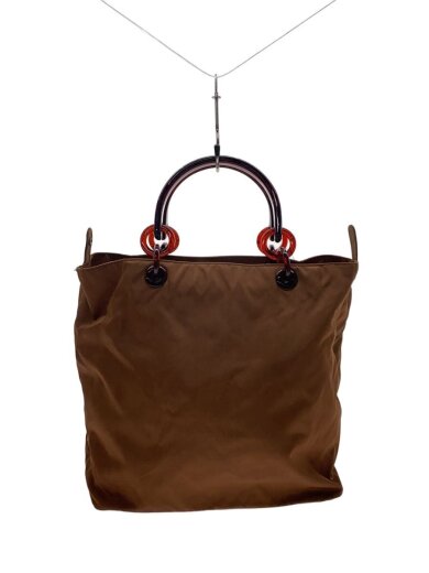 画像：PRADAハンドバッグ/ナイロン/BRW/無地1