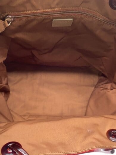 画像：PRADAハンドバッグ/ナイロン/BRW/無地6