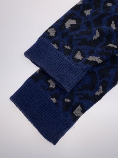 商品画像：カーディガン(薄手)/40/リネン/BLU/レオパード// 5