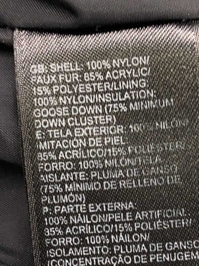 商品画像：ダウンジャケット/M/ナイロン/BLK/F11PA25/強い使用感あり 4