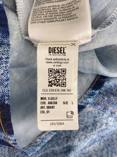 商品画像：長袖シャツ/L/ポリエステル/BLU/S-GILLY 4