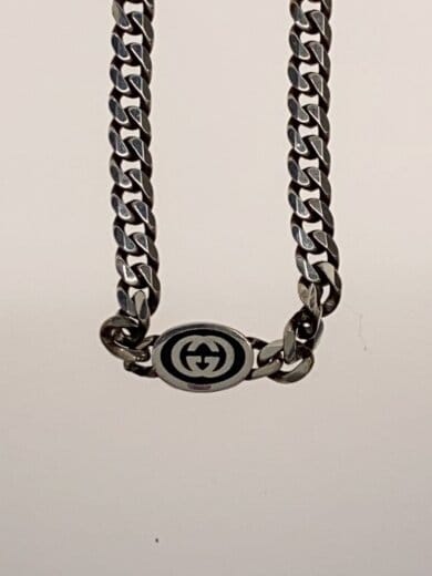 商品画像：ネックレス/SV925/トップ有/メンズ/インターンロッキング/チェーンネックレス// 5