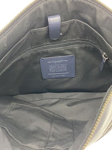 商品画像：ショルダーバッグ/レザー/NVY/無地/F72511 6