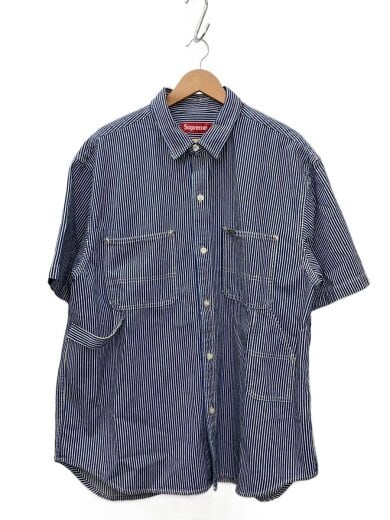 商品画像：半袖シャツ/L/コットン/IDG/ストライプ/Small Box Denim Painter Shirt 1