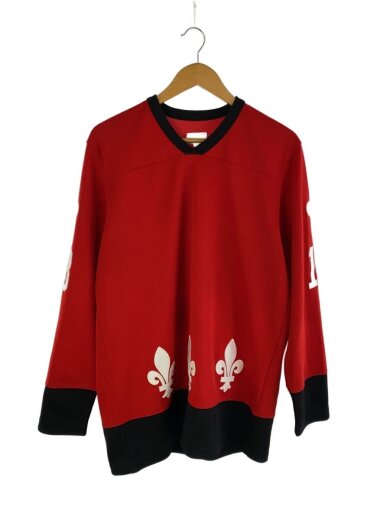 商品画像：長袖Tシャツ/L/ポリエステル/RED/Fleur de lis Hockey Top G-DRAGON 1