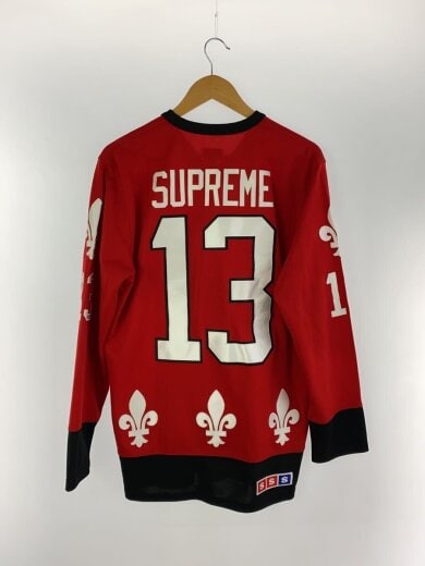 商品画像：長袖Tシャツ/L/ポリエステル/RED/Fleur de lis Hockey Top G-DRAGON 2