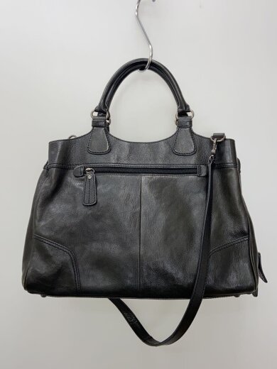 商品画像：ESTINE/トートバッグ/レザー/BLK/無地/2WAY/角擦れあり 3