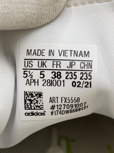 商品画像：ローカットスニーカー/23.5cm/WHT/FX5550 5