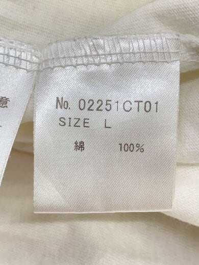 商品画像：Tシャツ/L/コットン/WHT/02251ct01 4