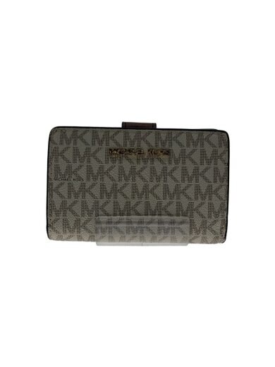 商品画像：2つ折り財布/レザー/WHT/総柄/レディース 1