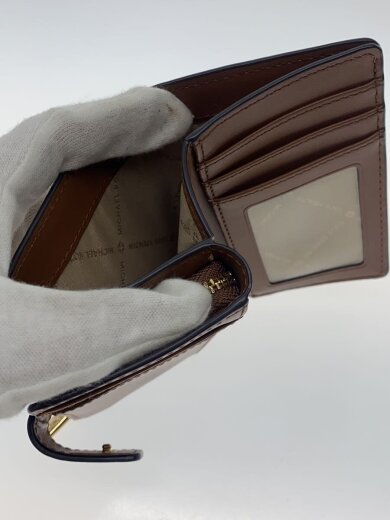 商品画像：2つ折り財布/レザー/WHT/総柄/レディース 6