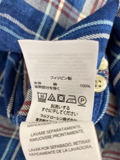 商品画像：長袖シャツ/XS/コットン/IDG/チェック 4