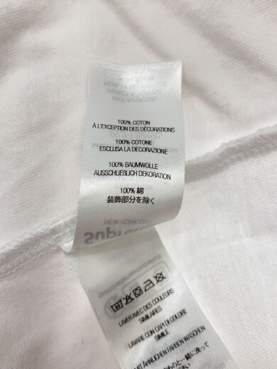 商品画像：Tシャツ/M/コットン/WHT// 4
