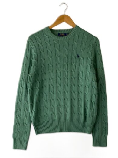 画像：POLO RALPH LAURENニット・セーター(厚手)/XS/コットン/GRN/無地//1
