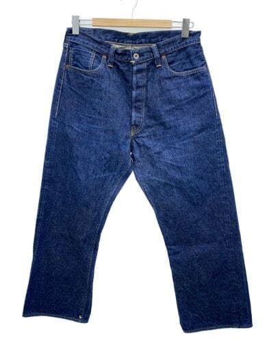 商品画像：ストレートパンツ/36/デニム/NVY/無地/lot041 1