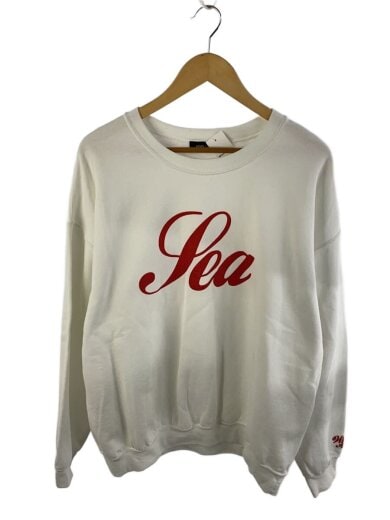 商品画像：スウェット/L/コットン/WHT/無地/WDS-CS-174 1