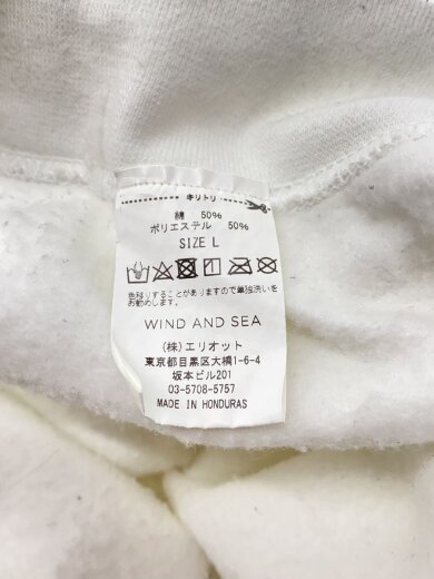 商品画像：スウェット/L/コットン/WHT/無地/WDS-CS-174 4