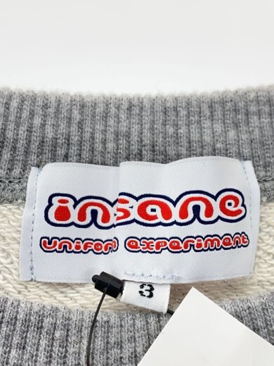 商品画像：スウェット/3/コットン/GRY/無地/ue-232047 3