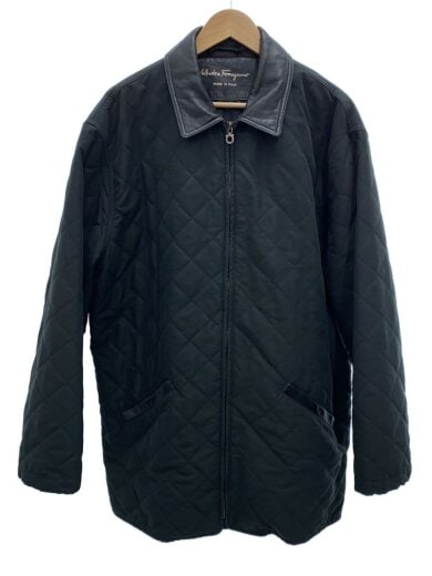 商品画像：キルティングジャケット/52/ポリエステル/BLK/無地 1
