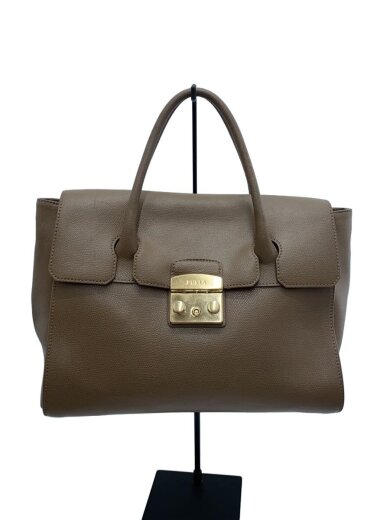 商品画像：ハンドバッグ/レザー/BRW/無地 1