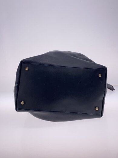 商品画像：ハンドバッグ/レザー/BLK/無地/フラワーバック/角スレ有 4