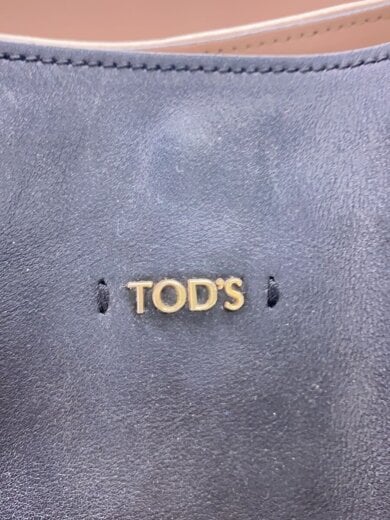 商品画像：ハンドバッグ/レザー/BLK/無地/フラワーバック/角スレ有 5