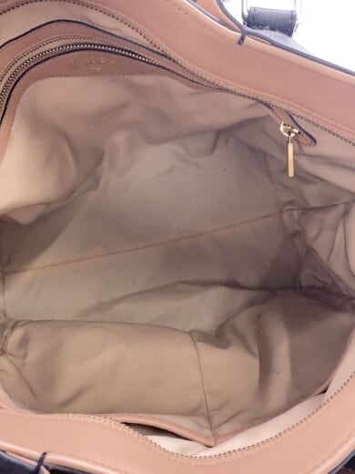 商品画像：ハンドバッグ/レザー/BLK/無地/フラワーバック/角スレ有 6