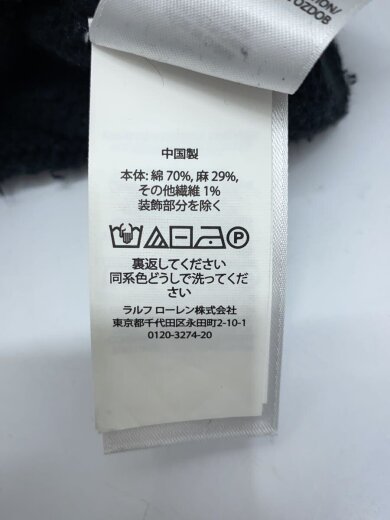 商品画像：ポロベア/ココアベア/リネン混/ニット・セーター(厚手)/L/コットン/BLK 5