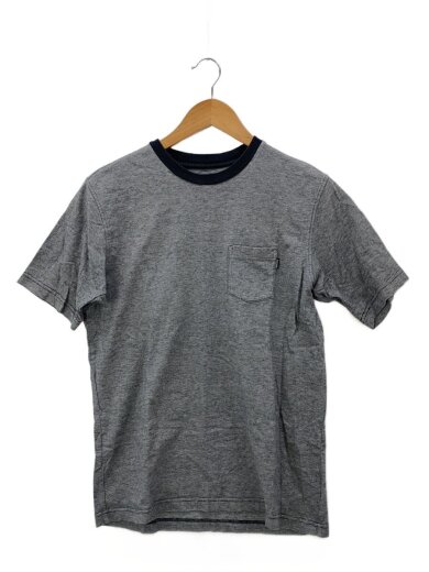 商品画像：POCKET S/S TEE/Tシャツ/M/コットン/BLK/ボーダー 1