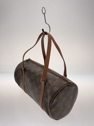 商品画像：1)パピヨン30_モノグラム・キャンバス/PVC/BRW 2