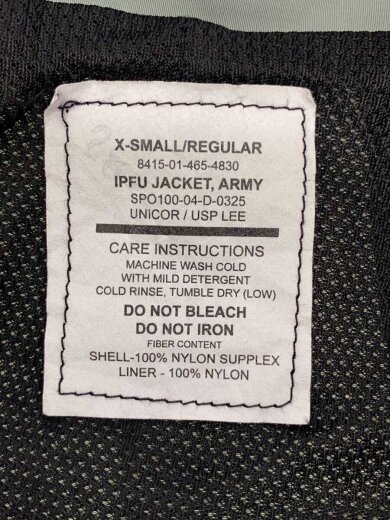 商品画像：IPFU　JACKET/ナイロンジャケット/XS/ナイロン/GRN/無地/8415-01-465-4830// 4