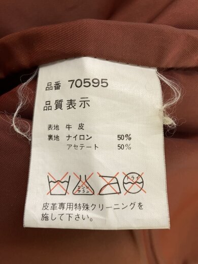 商品画像：レザージャケット・ブルゾン/L/レザー/BRW/無地 5