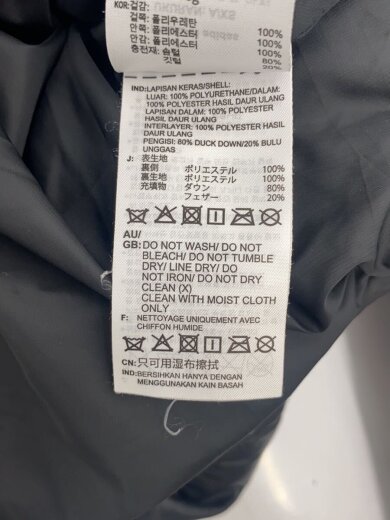 商品画像：オリギナルス/フェイクレザーダウンジャケッダウンジャケット/XS/ポリエステル/BLK/無地/hs95 4