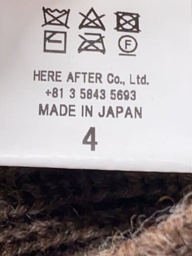 商品画像：NATURAL WOOL HEAVY FISHERMAN CREW SWEATER/ニット/4/ウール/BRW 4