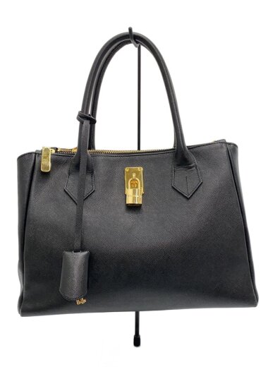 商品画像：ショルダーバッグ/レザー/BLK 1