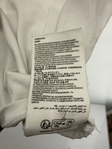 商品画像：Tシャツ/--/コットン/WHT/無地/uts014.701 5