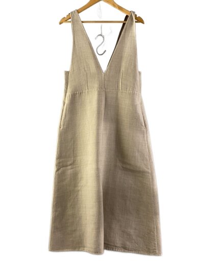 商品画像：ノースリーブワンピース/36/コットン/BEG/無地/085-53051 1