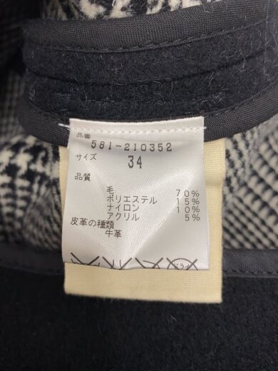 商品画像：ポンチョ/34/ウール/BLK/581-210352// 4