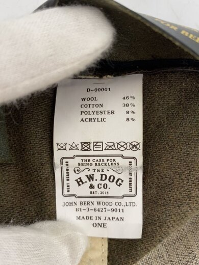 商品画像：キャップ/--/ウール/KHK/メンズ/D-00001 6