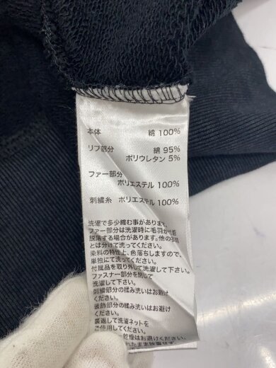 商品画像：ジップパーカー/L/コットン/BLK/無地// 4