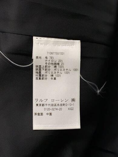 商品画像：ステンカラーコート/L/コットン/BLK/無地/710677551001// 4
