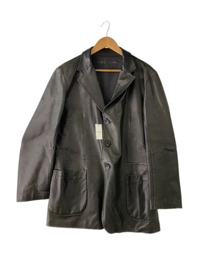 商品画像：レザージャケット・ブルゾン/50/レザー/BLK/無地// 1