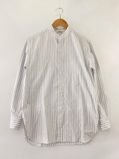 商品画像：長袖シャツ/O/コットン/WHT/ストライプ/A20SS03TS 1